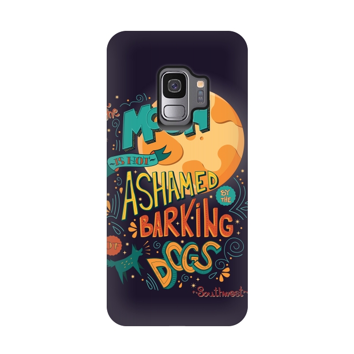 Galaxy S9 StrongFit The moon is not ashamed by the barking of dogs by Jelena Obradovic