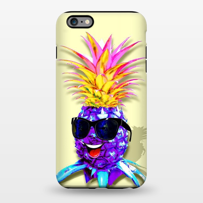 iPhone 6/6s plus StrongFit Pineapple Ultraviolet Happy Dude with Sunglasses  by BluedarkArt
