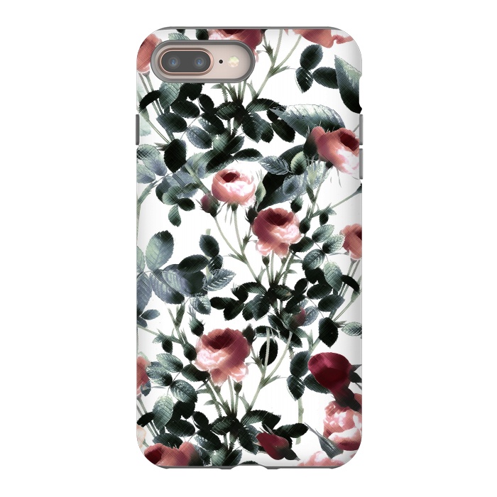 iPhone 7 plus StrongFit Romantic pastel rose garden by Oana 