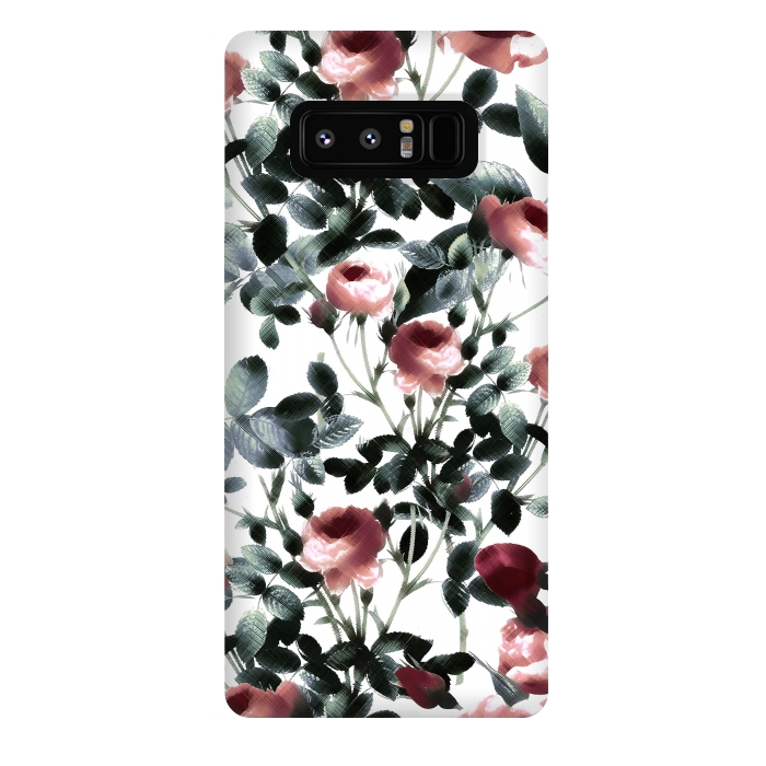 Galaxy Note 8 StrongFit Romantic pastel rose garden by Oana 