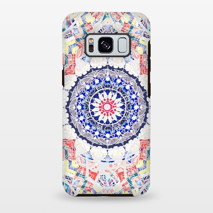 Galaxy S8 plus StrongFit Festival ethnic colorful mandala drawing by Oana 