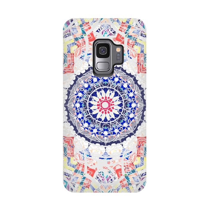 Galaxy S9 StrongFit Festival ethnic colorful mandala drawing by Oana 