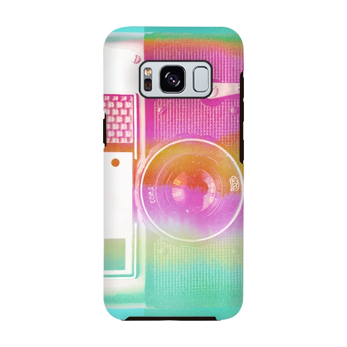 Galaxy S8 StrongFit Colorful pastel vintage camera by Oana 