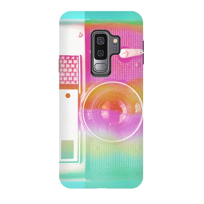 Galaxy S9 plus StrongFit Colorful pastel vintage camera by Oana 