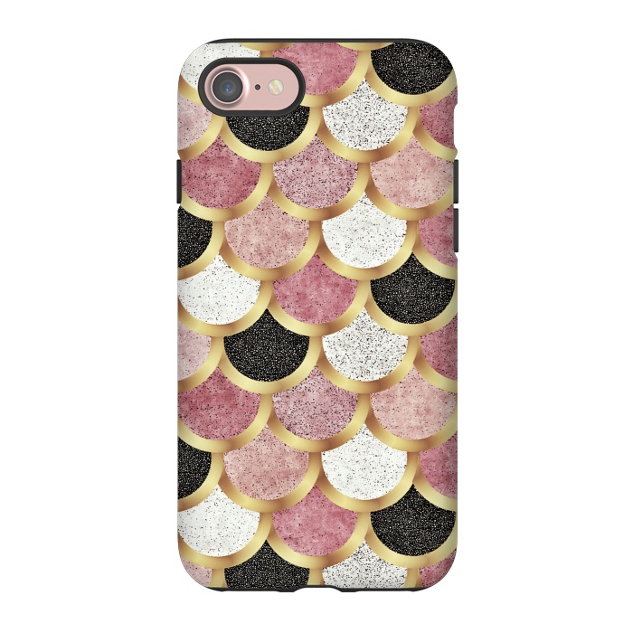 iPhone 7 StrongFit Pink gold mermaid by Jms