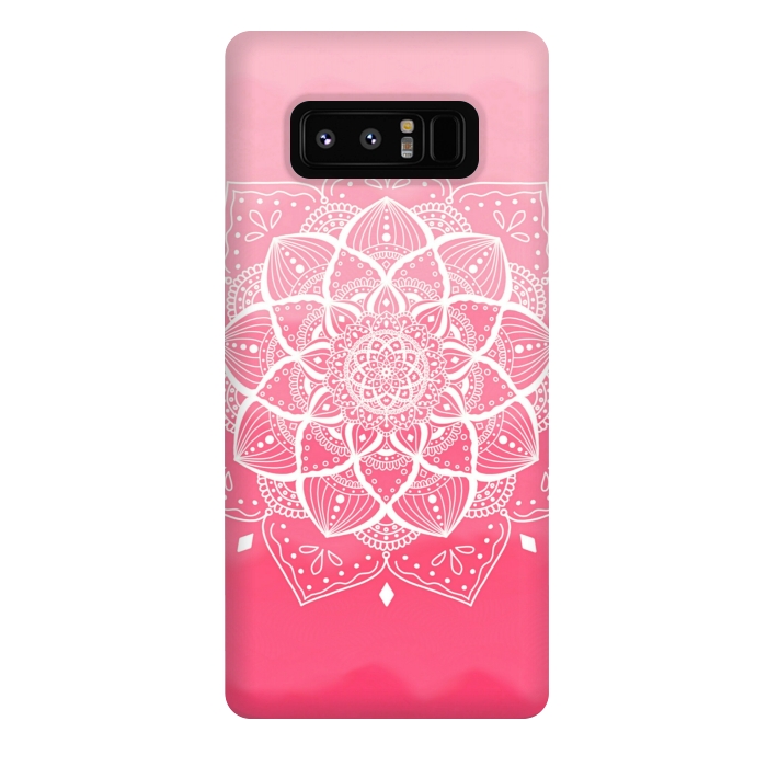 Galaxy Note 8 StrongFit Pink mandala by Jms