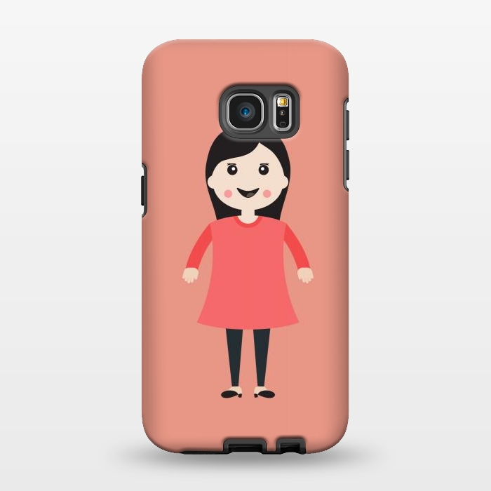 Galaxy S7 EDGE StrongFit young girl smiling by TMSarts