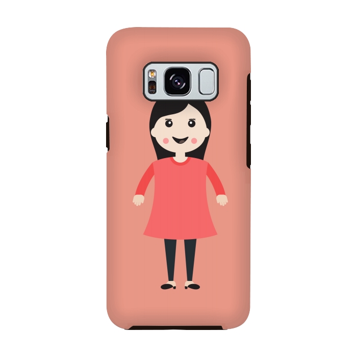 Galaxy S8 StrongFit young girl smiling by TMSarts