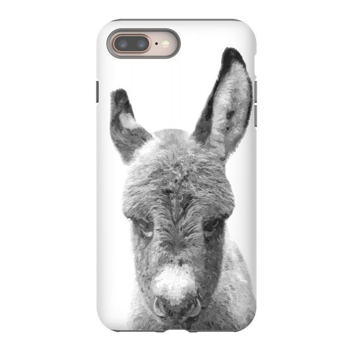 iPhone 7 plus StrongFit Black and White Baby Donkey by Alemi