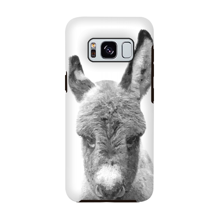 Galaxy S8 StrongFit Black and White Baby Donkey by Alemi