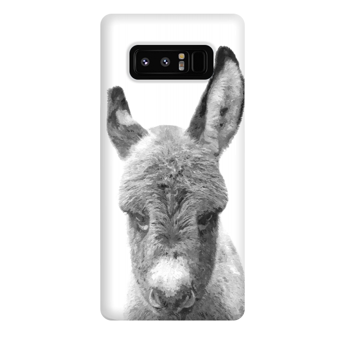 Galaxy Note 8 StrongFit Black and White Baby Donkey by Alemi