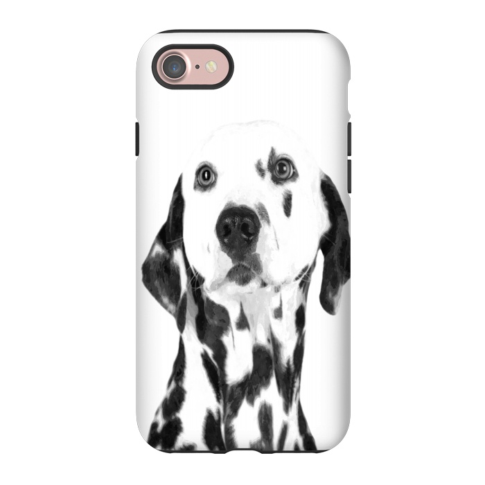 iPhone 7 StrongFit Black and White Dalmatian by Alemi