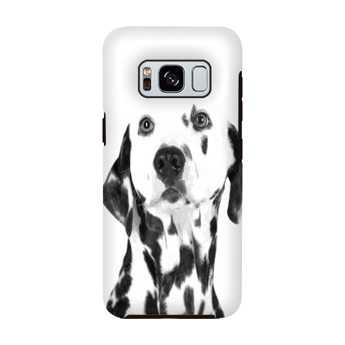 Galaxy S8 StrongFit Black and White Dalmatian by Alemi