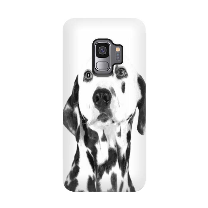 Galaxy S9 StrongFit Black and White Dalmatian by Alemi