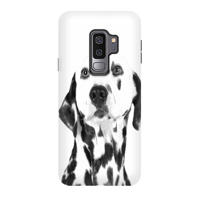 Galaxy S9 plus StrongFit Black and White Dalmatian by Alemi