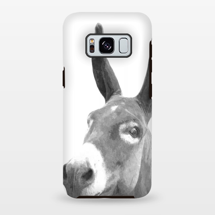 Galaxy S8 plus StrongFit Black and White Donkey by Alemi