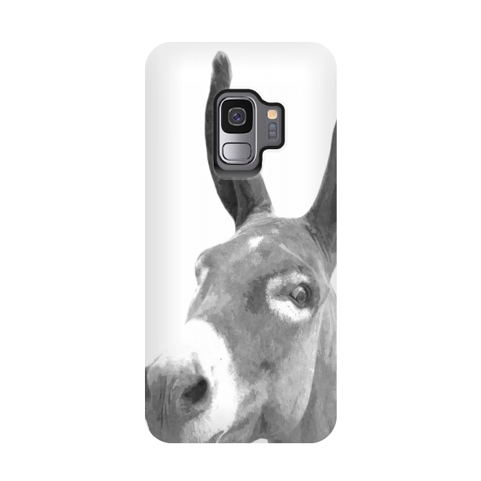 Galaxy S9 StrongFit Black and White Donkey by Alemi