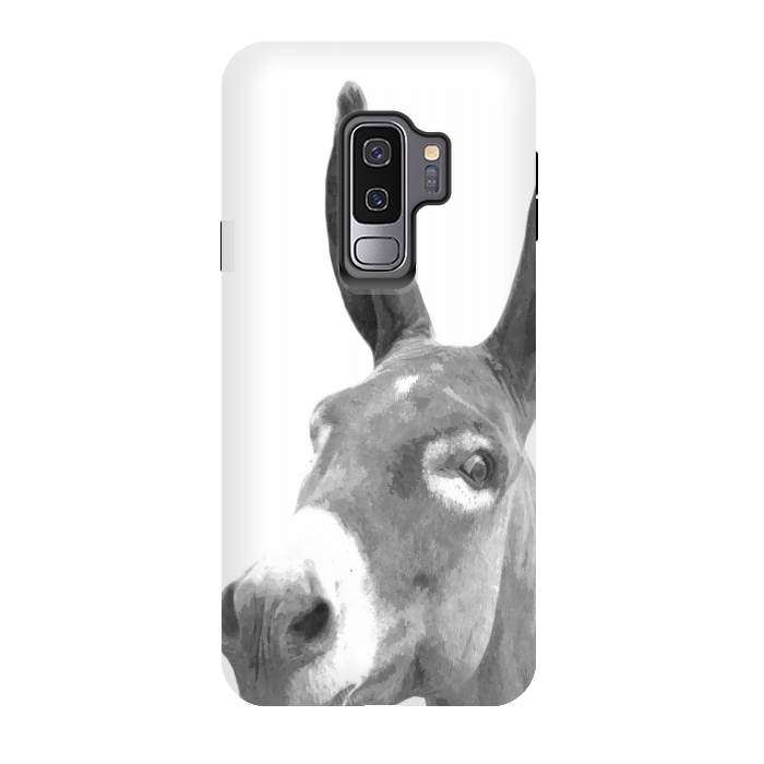 Galaxy S9 plus StrongFit Black and White Donkey by Alemi