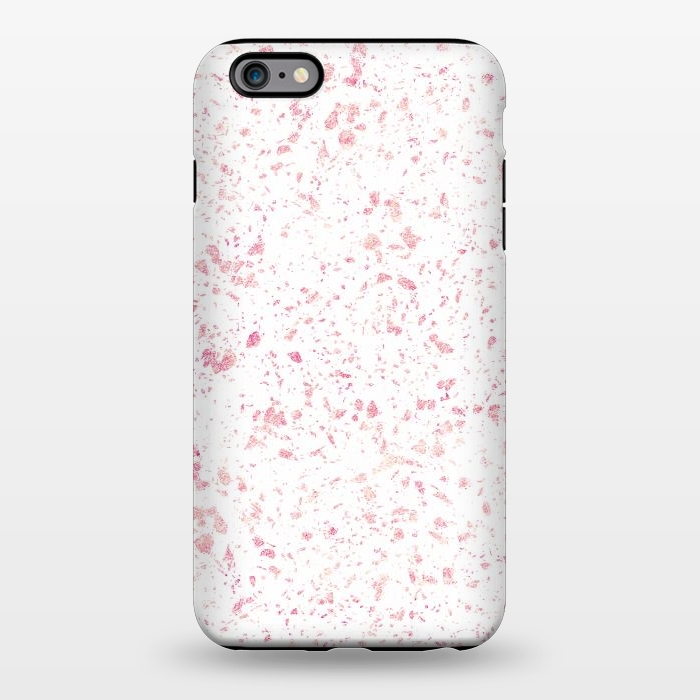 iPhone 6/6s plus StrongFit Classy vintage marble rose gold terrazzo design by InovArts