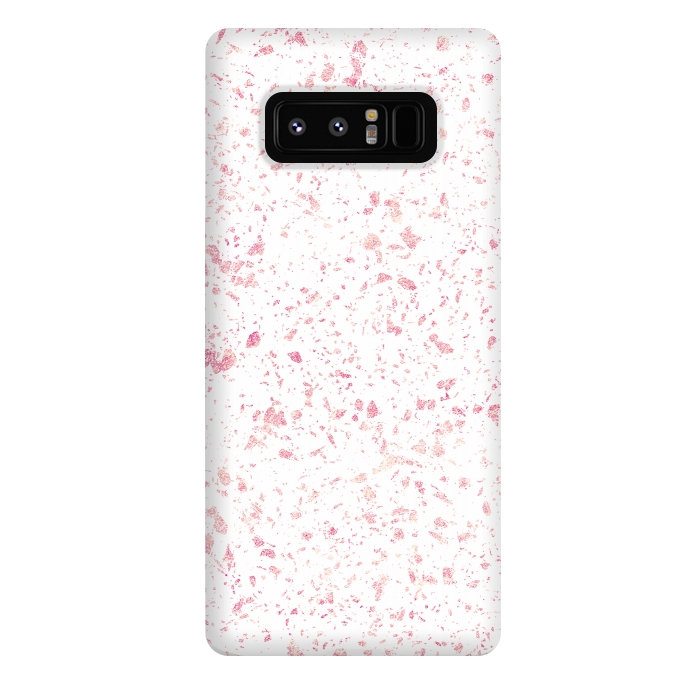 Galaxy Note 8 StrongFit Classy vintage marble rose gold terrazzo design by InovArts