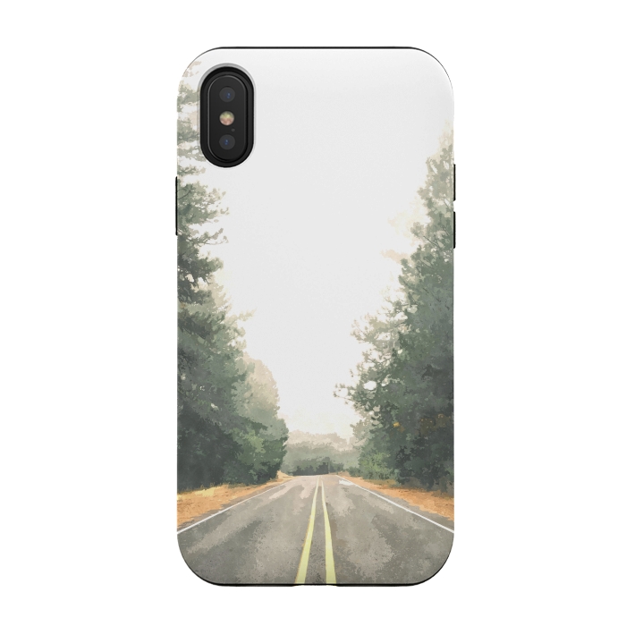iPhone Xs / X StrongFit Road Illustration by Alemi