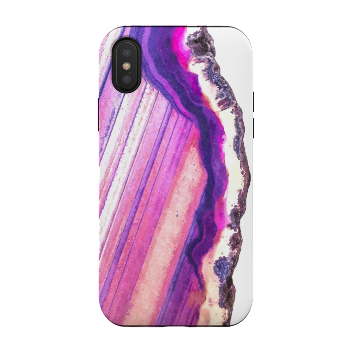 iPhone Xs / X StrongFit Violet Agate Illustration by Alemi
