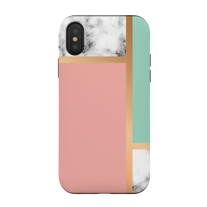 iPhone Xs / X StrongFit Marble III 079 by Jelena Obradovic