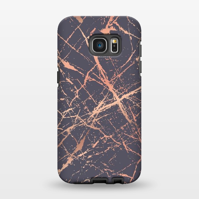 Galaxy S7 EDGE StrongFit Copper Splatter 001 by Jelena Obradovic
