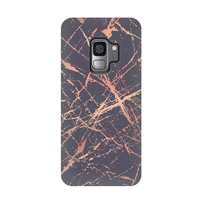 Galaxy S9 StrongFit Copper Splatter 001 by Jelena Obradovic