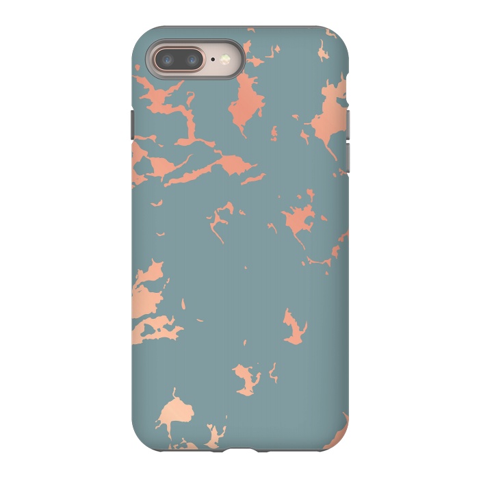 iPhone 7 plus StrongFit Copper Splatter 002 by Jelena Obradovic
