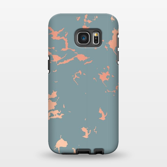 Galaxy S7 EDGE StrongFit Copper Splatter 002 by Jelena Obradovic