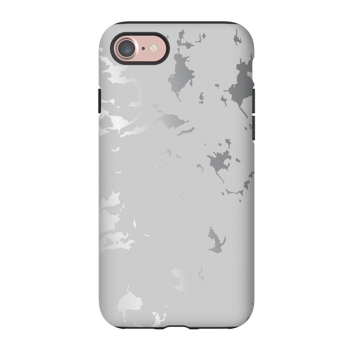 iPhone 7 StrongFit Silver Splatter 001 by Jelena Obradovic