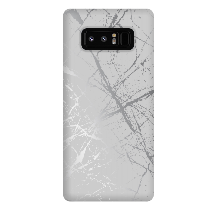 Galaxy Note 8 StrongFit Silver Splatter 002 by Jelena Obradovic