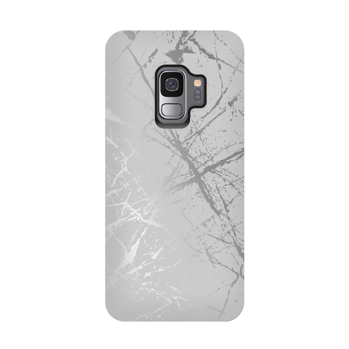 Galaxy S9 StrongFit Silver Splatter 002 by Jelena Obradovic