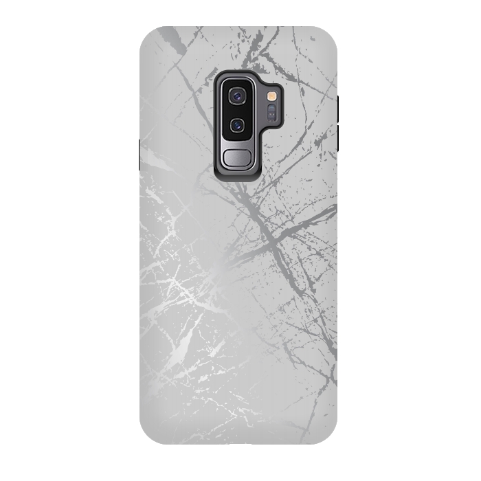 Galaxy S9 plus StrongFit Silver Splatter 002 by Jelena Obradovic