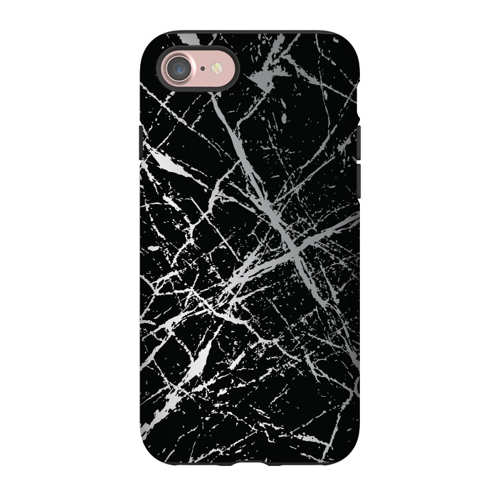 iPhone 7 StrongFit Silver Splatter 003 by Jelena Obradovic