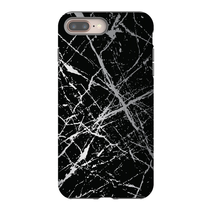iPhone 7 plus StrongFit Silver Splatter 003 by Jelena Obradovic