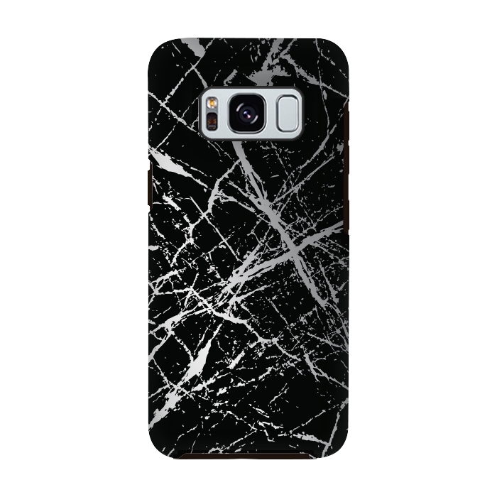 Galaxy S8 StrongFit Silver Splatter 003 by Jelena Obradovic