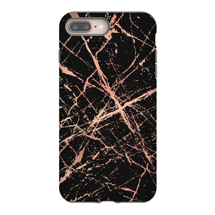 iPhone 7 plus StrongFit Copper Splatter 003 by Jelena Obradovic