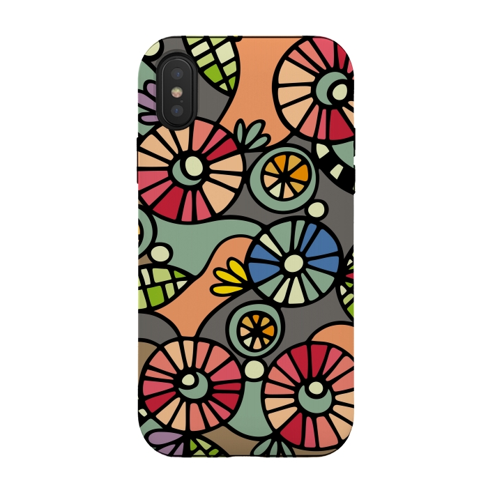 iPhone Xs / X StrongFit Wild Flowers by Majoih