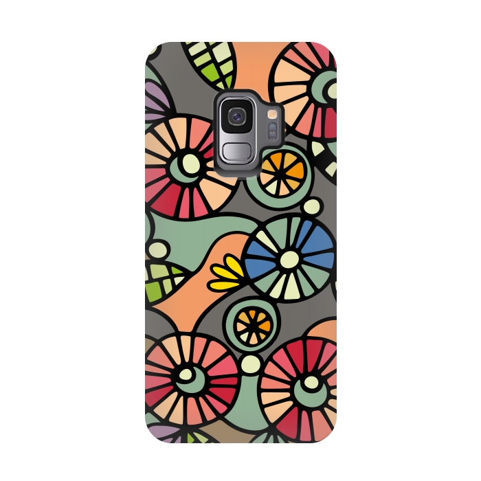 Galaxy S9 StrongFit Wild Flowers by Majoih