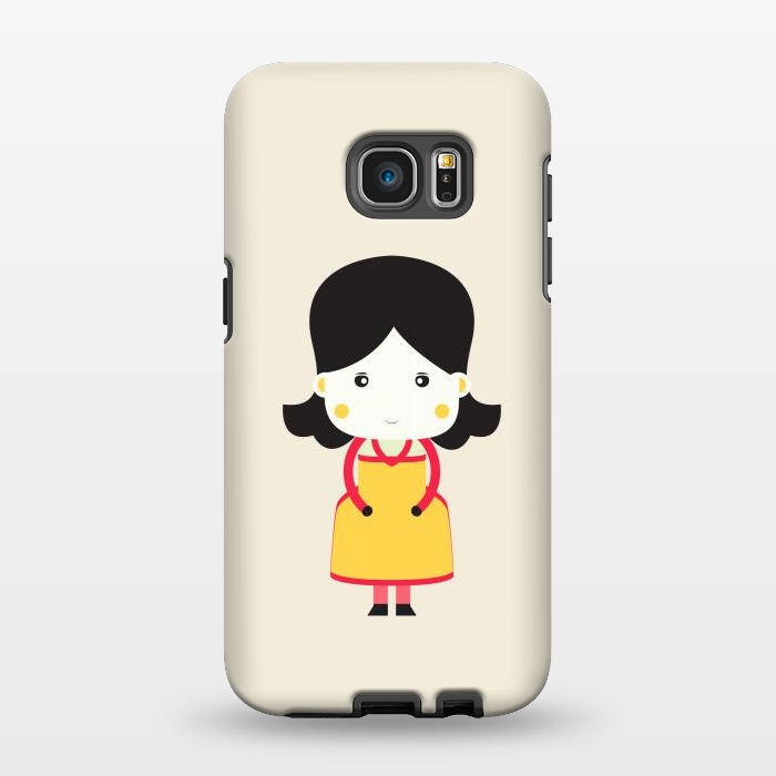 Galaxy S7 EDGE StrongFit cute little girl by TMSarts