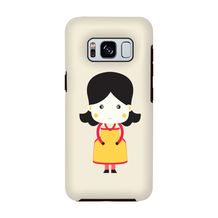 Galaxy S8 StrongFit cute little girl by TMSarts