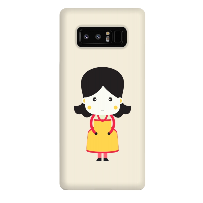 Galaxy Note 8 StrongFit cute little girl by TMSarts