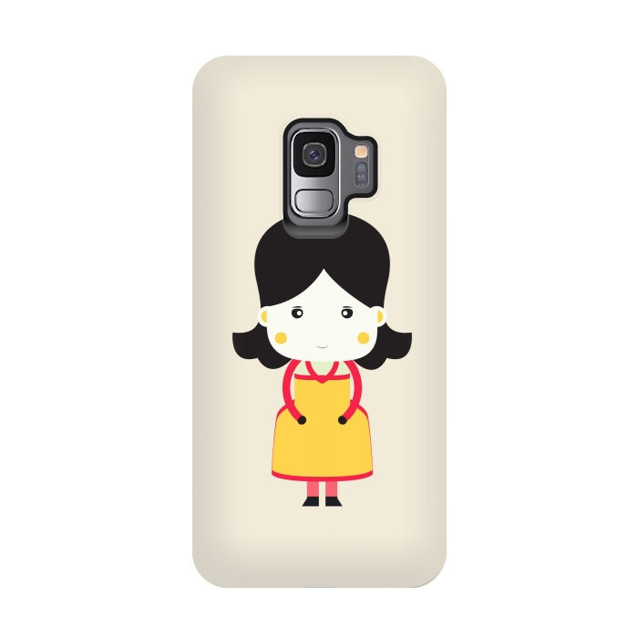 Galaxy S9 StrongFit cute little girl by TMSarts