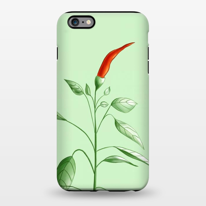 iPhone 6/6s plus StrongFit Hot Chili Pepper Plant Botanical Illustration by Boriana Giormova