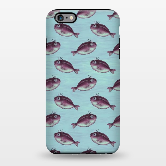 iPhone 6/6s plus StrongFit Funny Fish With Fancy Eyelashes Pattern by Boriana Giormova