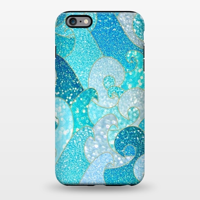 iPhone 6/6s plus StrongFit Mermaid Ocean Glitter Waves by  Utart