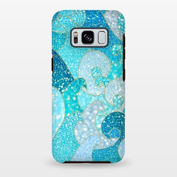 Galaxy S8 plus StrongFit Mermaid Ocean Glitter Waves by  Utart