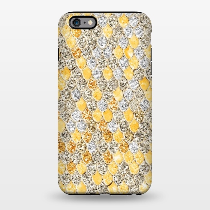 iPhone 6/6s plus StrongFit Gold and Silver Sparkling Mermaid Scales by  Utart